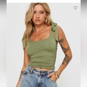 Princess Polly Olive Green Tank